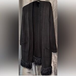 NIC+ZOE Charcoal Knit Cardigan